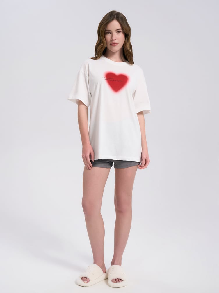 Хлопковая пижама с футболкой и шортами