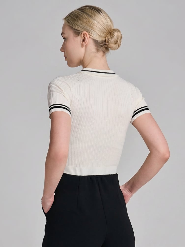 Джемпер-поло с коротким рукавом