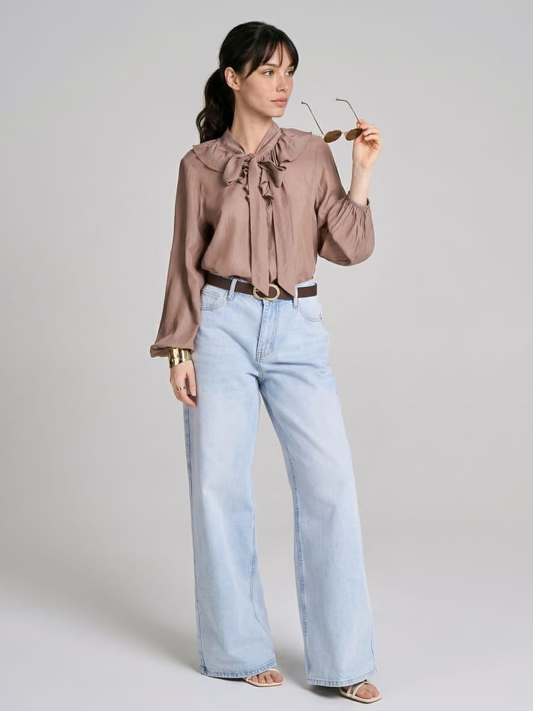 Джинсы широкие