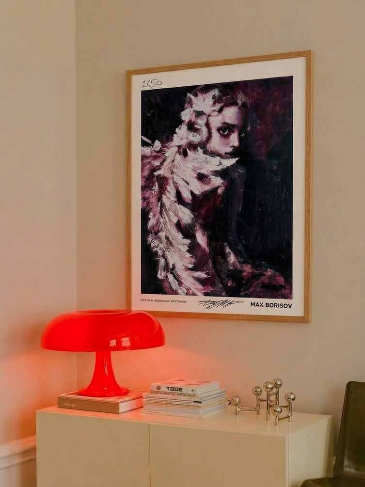 Постер «Агата в перьевых доспехах» Макса Борисова