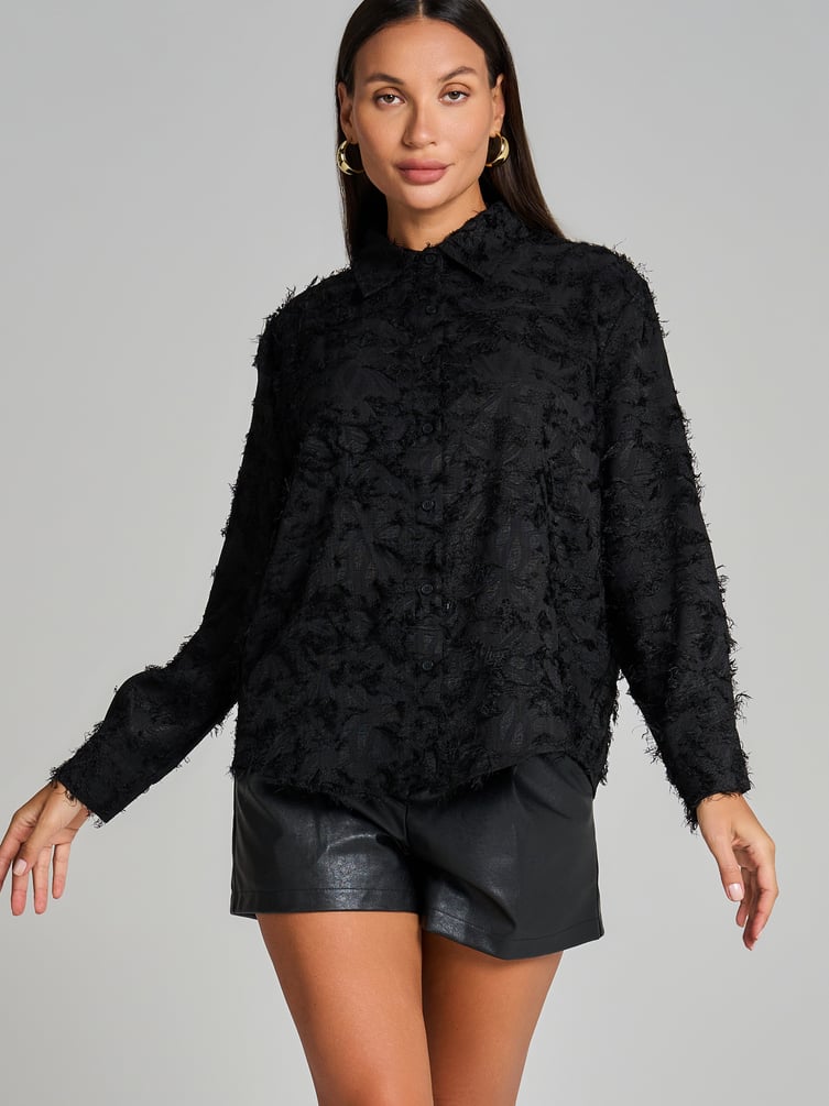 Блузка нарядная с бахромой