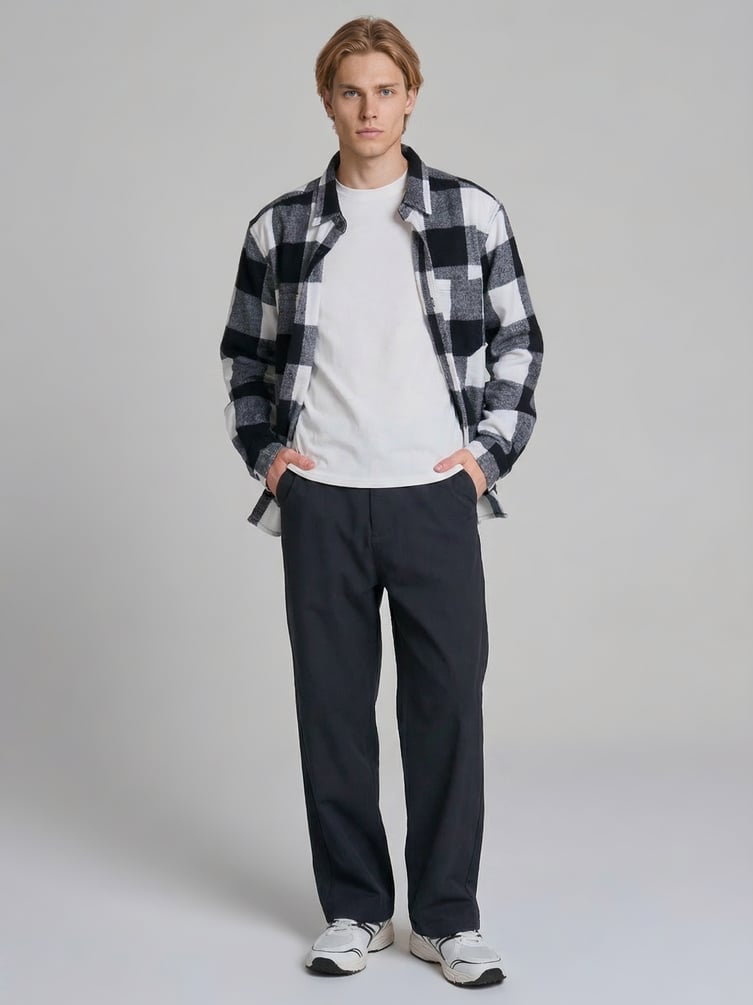 Брюки классические широкие