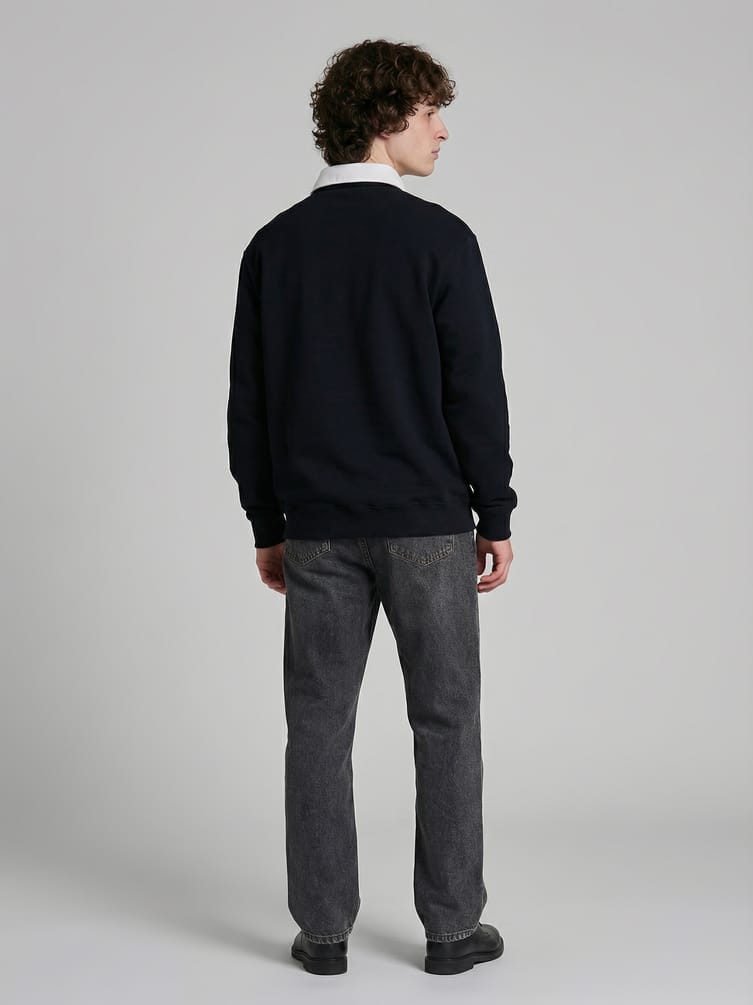 Свитшот поло на пуговицах