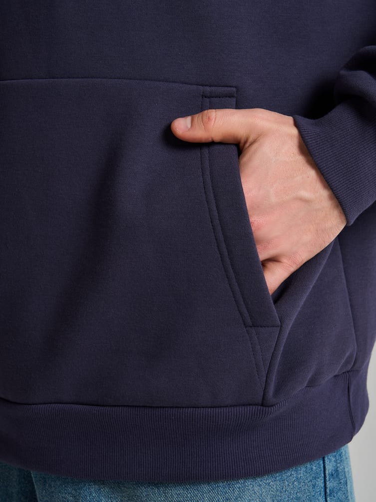 Худи оверсайз с капюшоном тёплое с начёсом