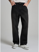 Джинсы багги широкие с вареный эффектом