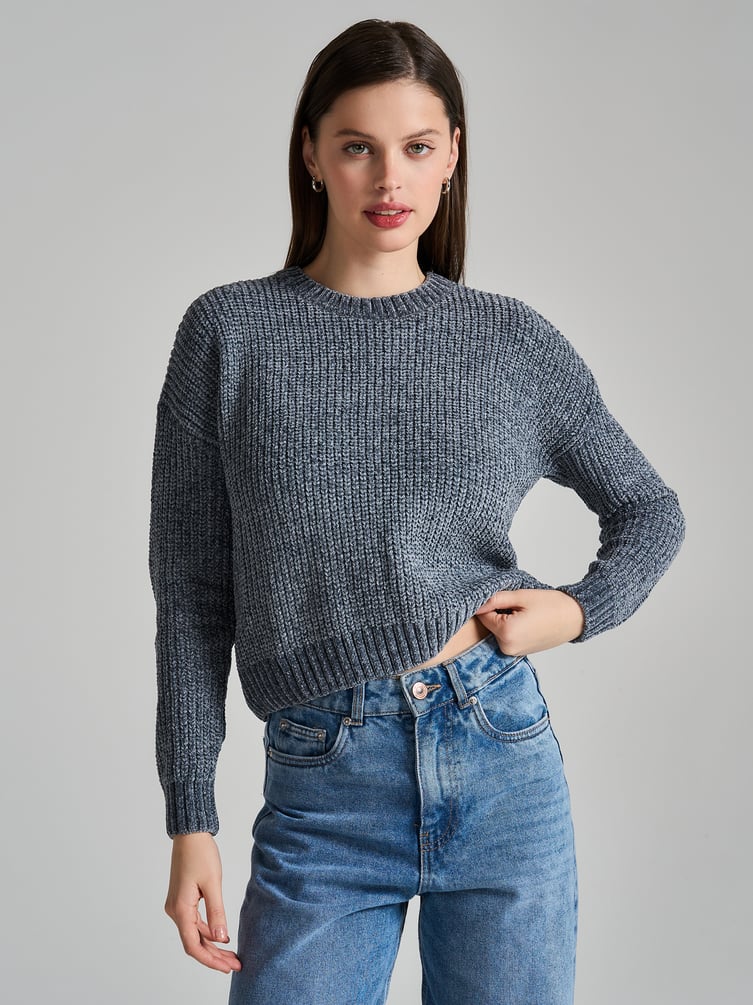 Джемпер трикотажный вязаный