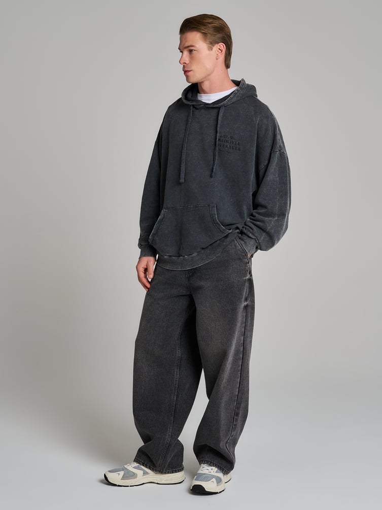 Худи варенка с надписью и начесом