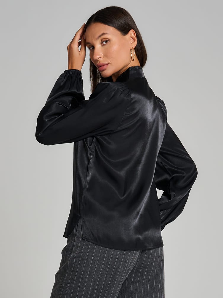 Блузка винтажная с рюшами