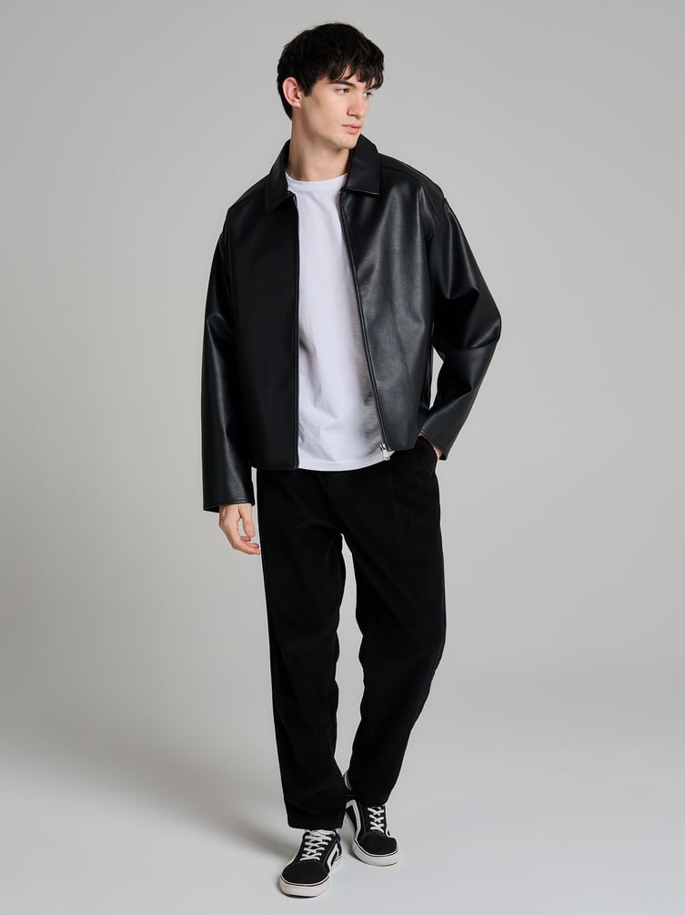 Вельветовые зауженные брюки