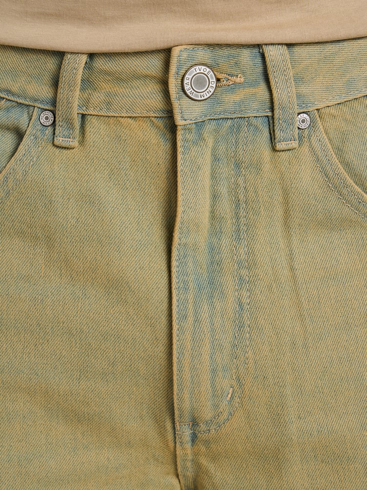 Джинсы багги зауженные