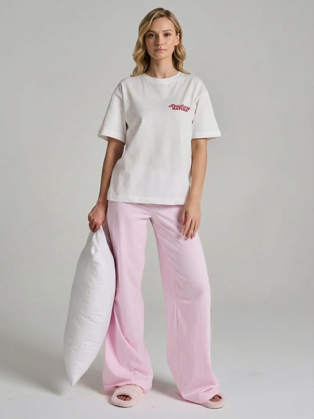 Пижама с принтом и брюками