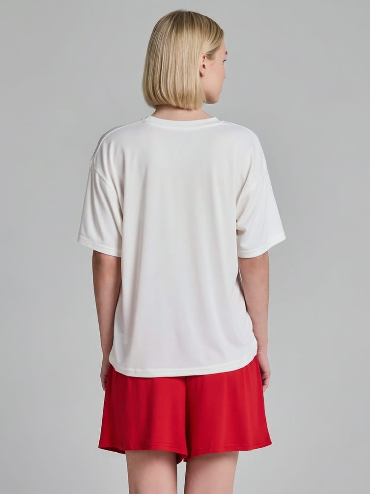 Пижама с принтом и шортами