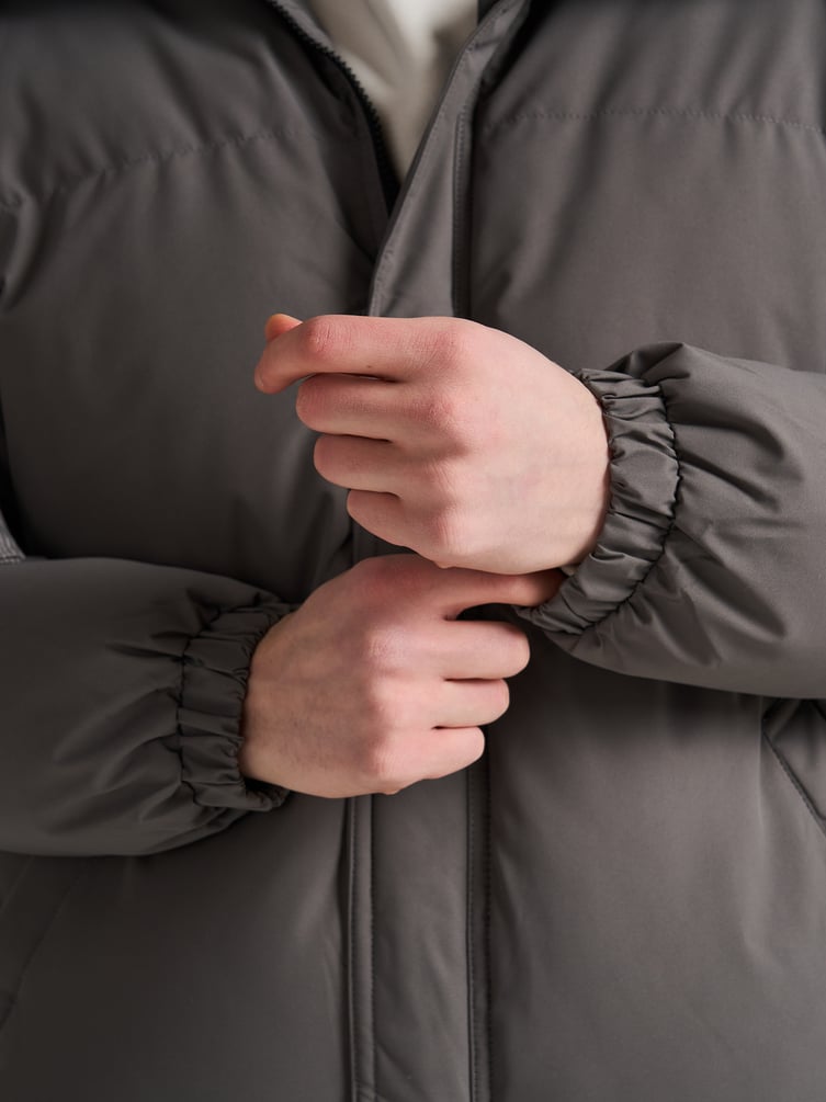 Куртка зимняя без капюшона на синтепоне