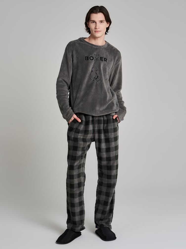 Пижама плюшевая Boxer с брюками