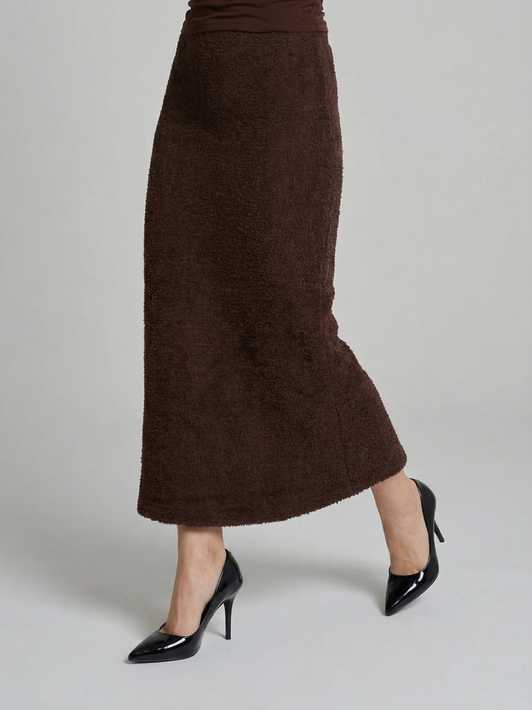 Юбка миди трикотажная