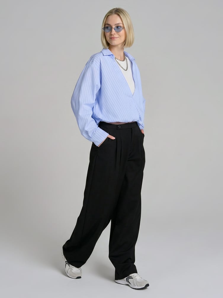 Брюки бананы классические