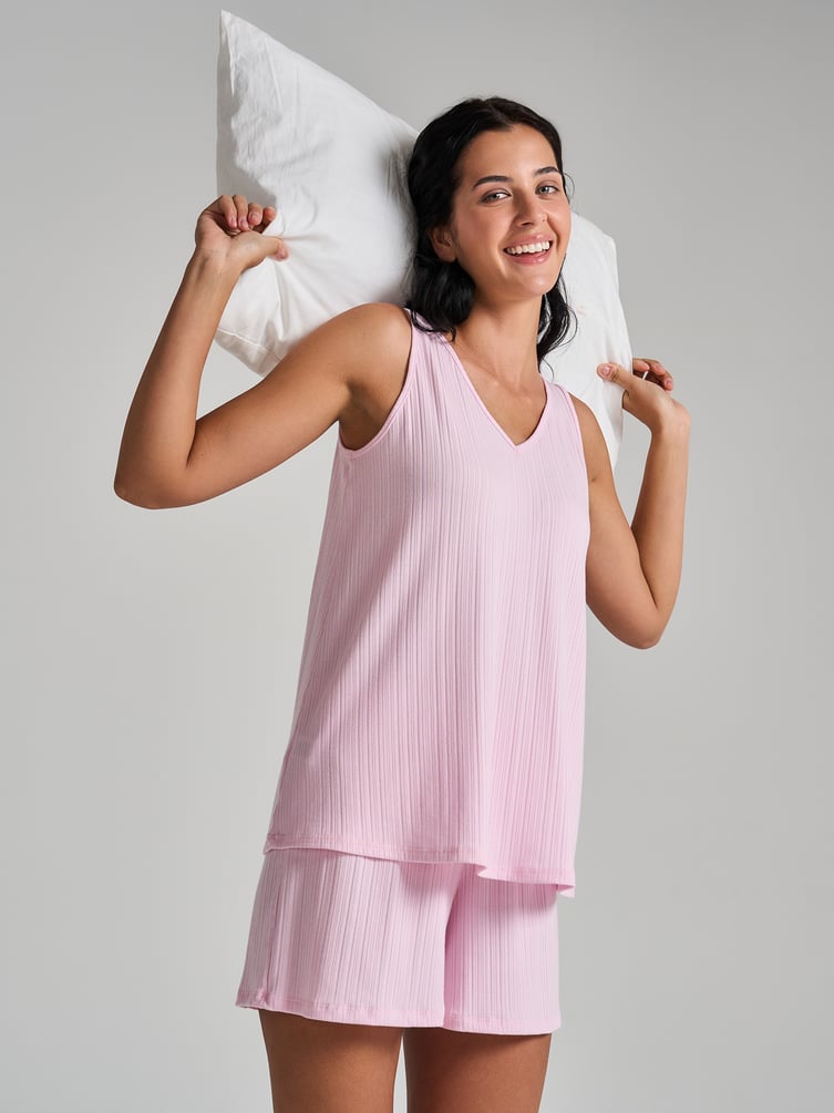 Пижама из вискозы с шортами