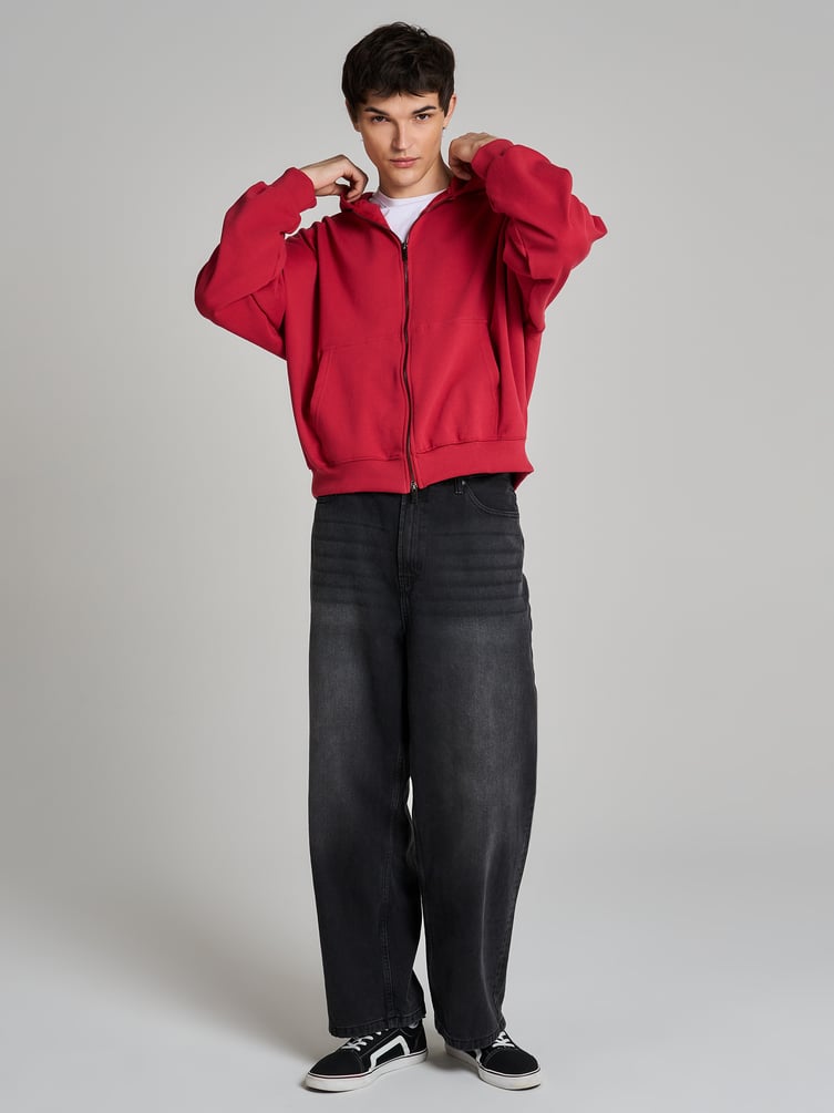 Зип худи толстовка оверсайз