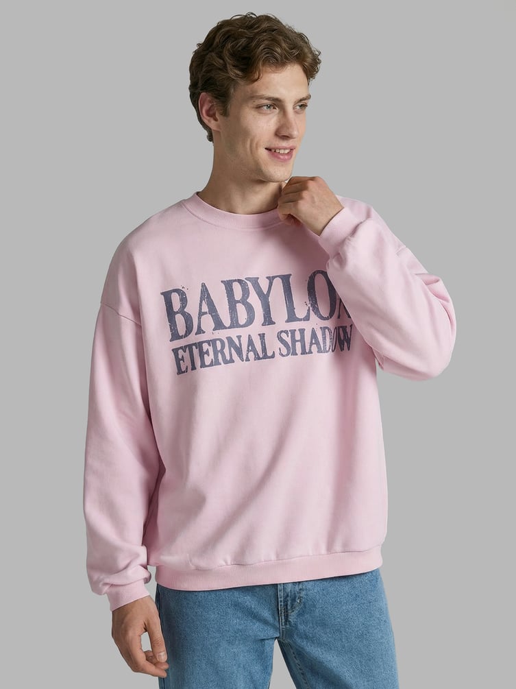 Свитшот оверсайз с надписью