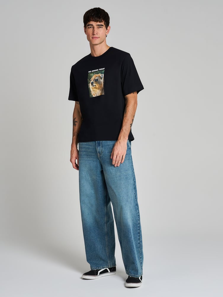 Футболка из хлопка с принтом