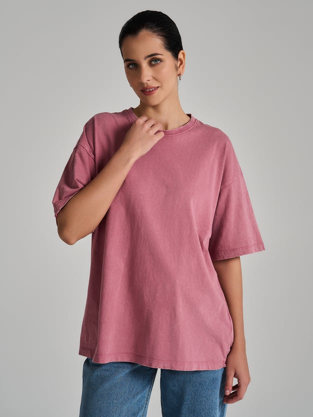 Футболка гранж с вареным эффектом