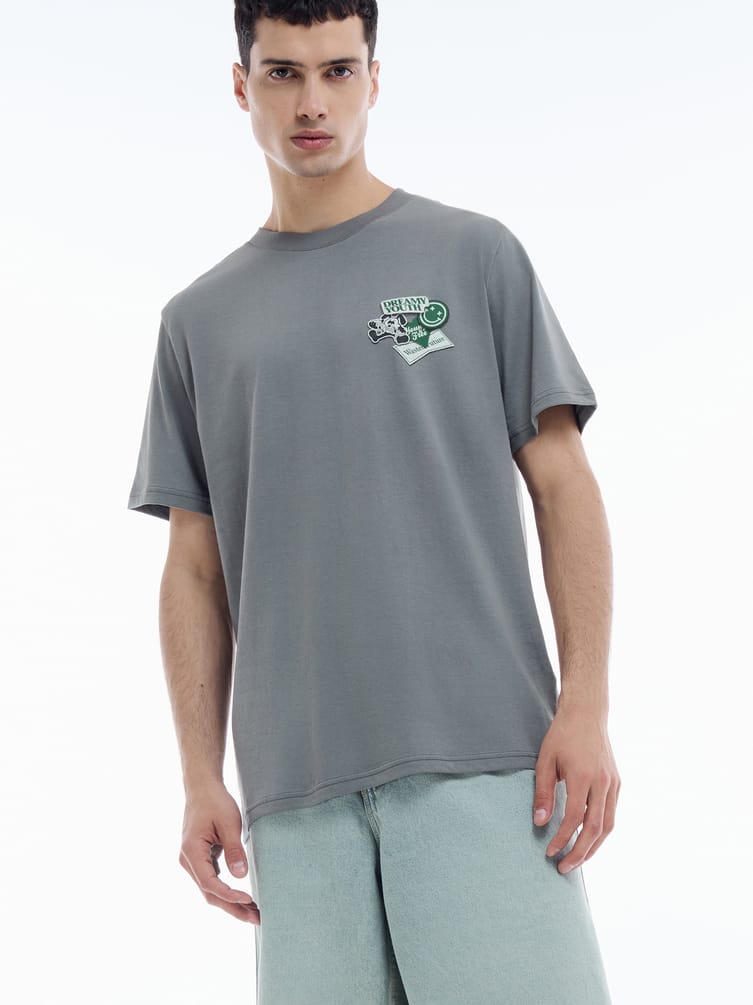 Футболка из хлопка с принтом