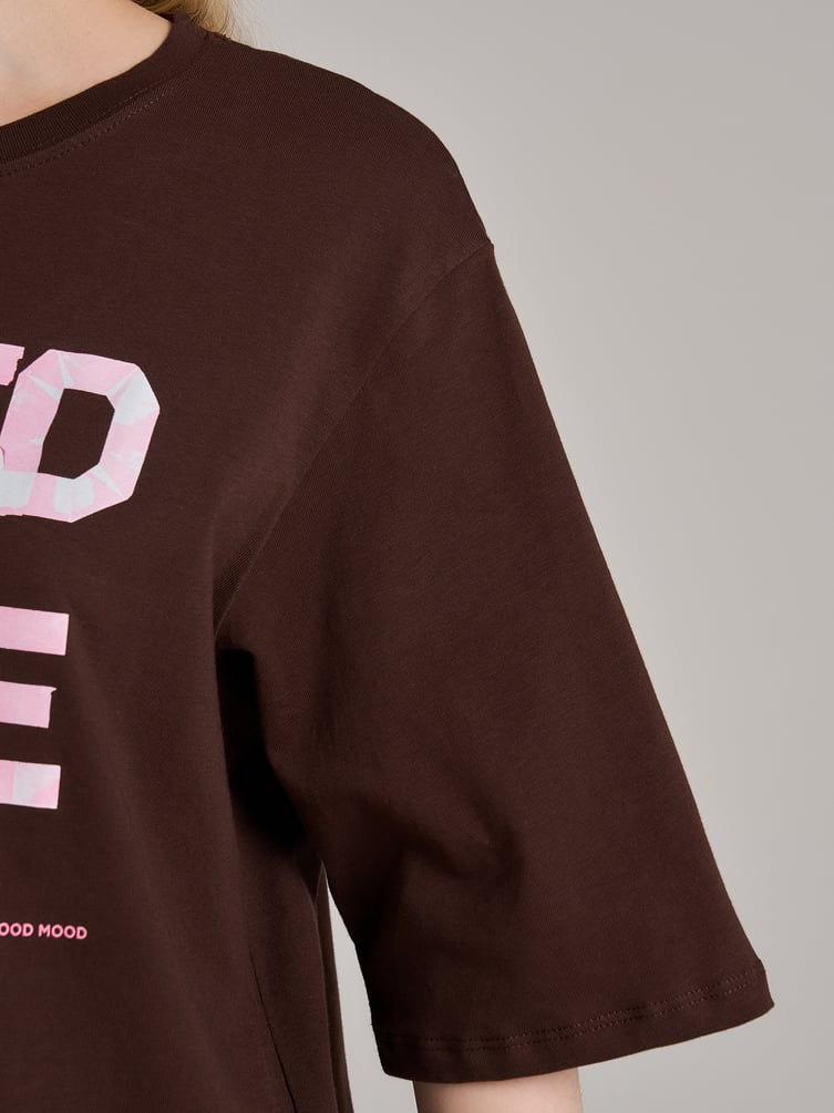 Футболка оверсайз с надписью