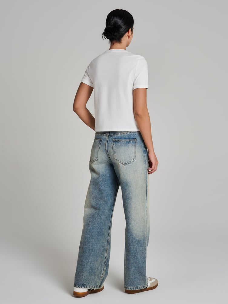 Футболка из хлопка с принтом единорога