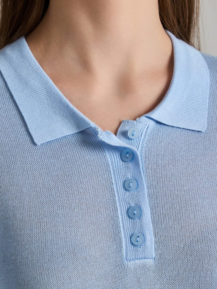 Джемпер трикотажный с коротким рукавом