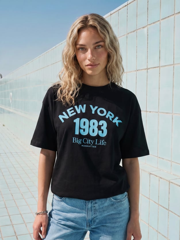 Футболка с надписью New York