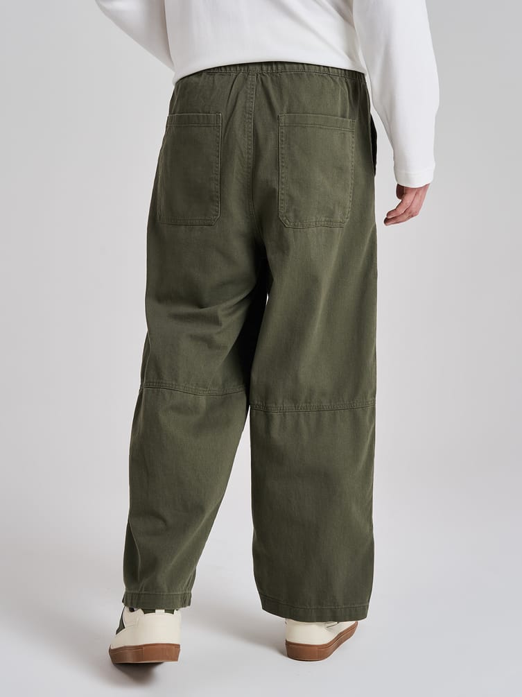 Брюки летние широкие на резинке