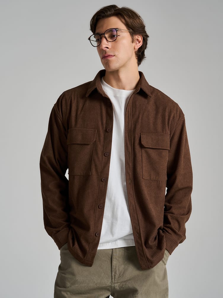 Рубашка вельветовая классическая