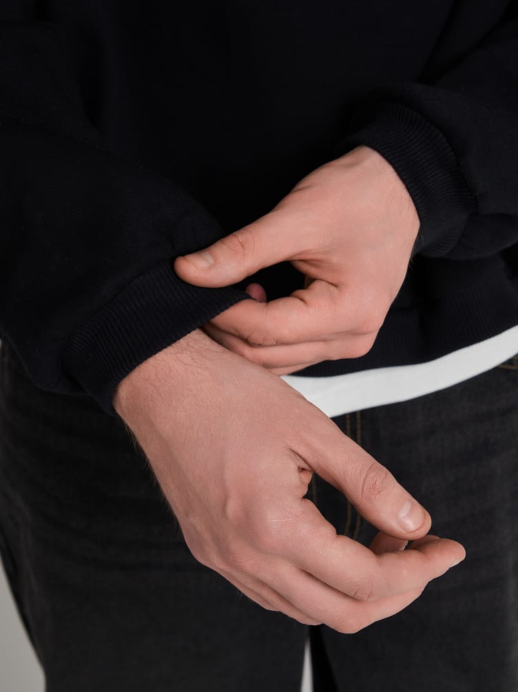 Свитшот оверсайз с начесом