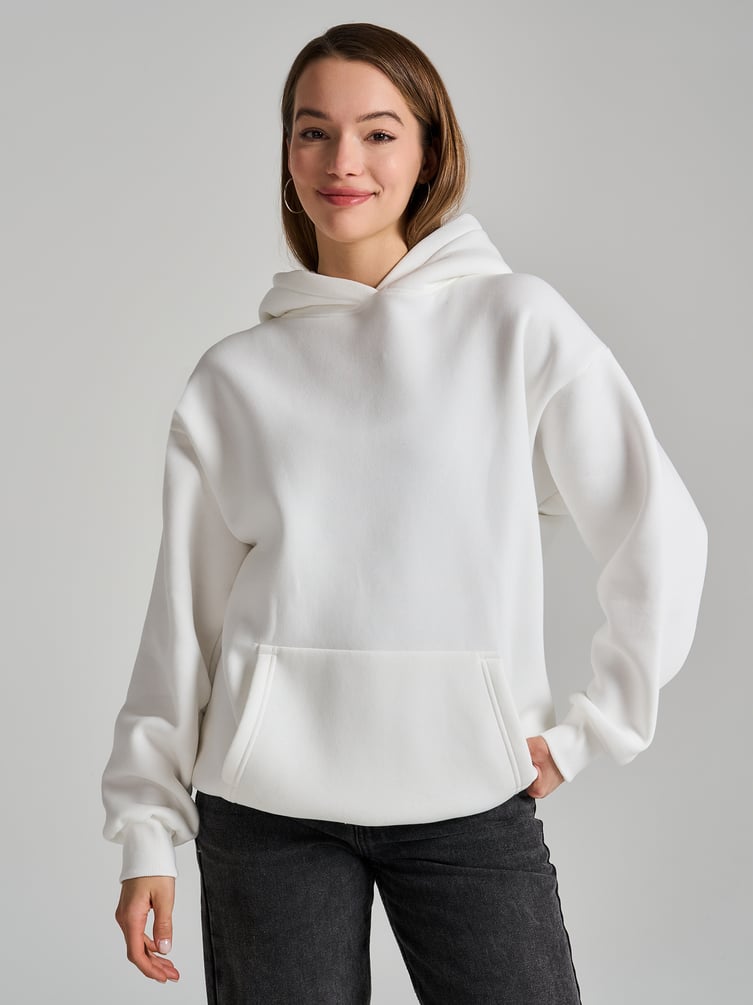 Утепленное худи оверсайз с начесом