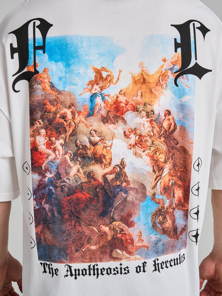 Футболка оверсайз с принтом на спине