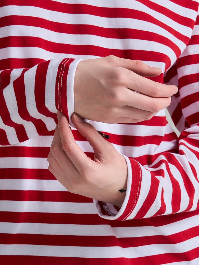 Лонгслив оверсайз в полоску