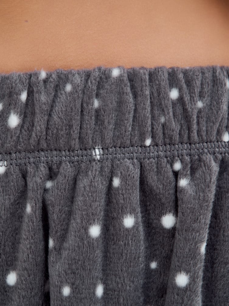 Плюшевая пижама с медведем и брюками