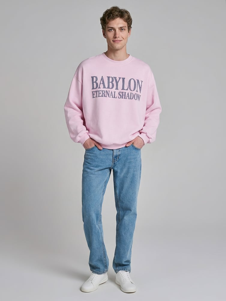 Свитшот оверсайз с надписью