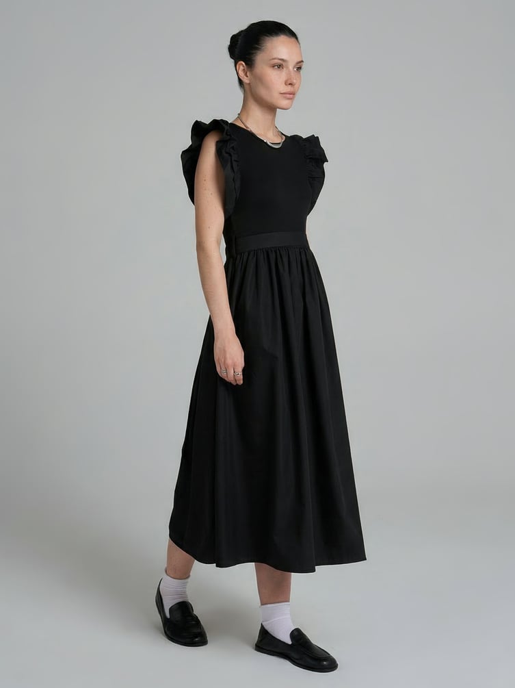 Платье нарядное с воланами