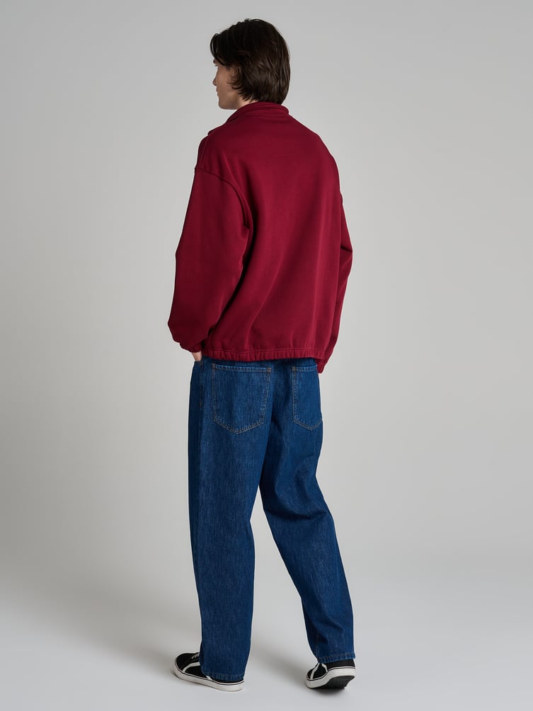 Утепленная толстовка с высоким горлом и начесом