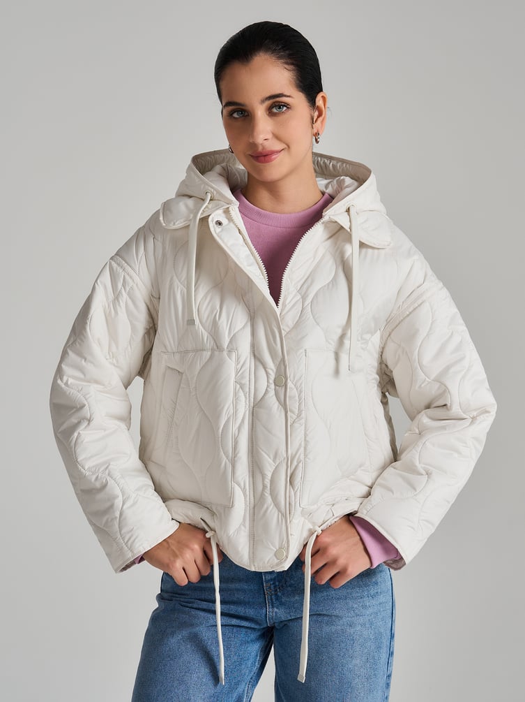 Куртка стеганая с капюшоном