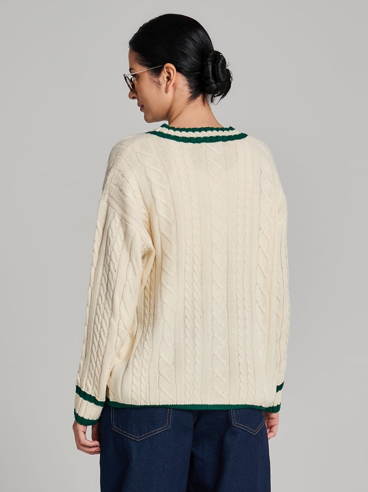 Кардиган вязаный оверсайз на пуговицах