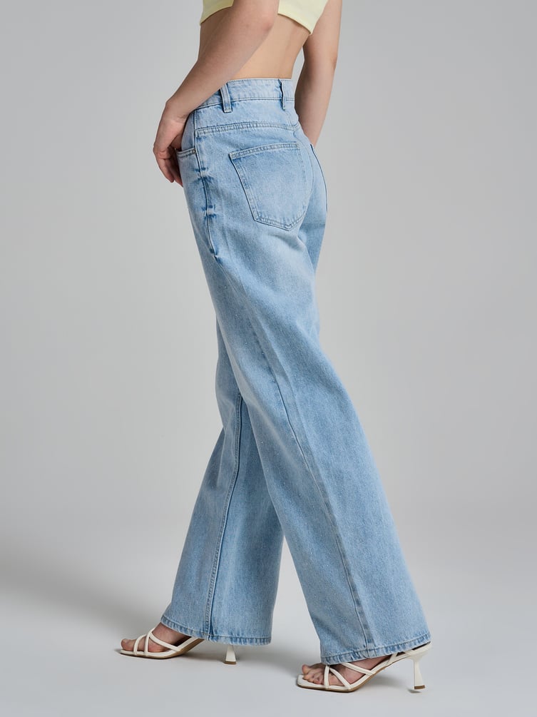 Джинсы широкие