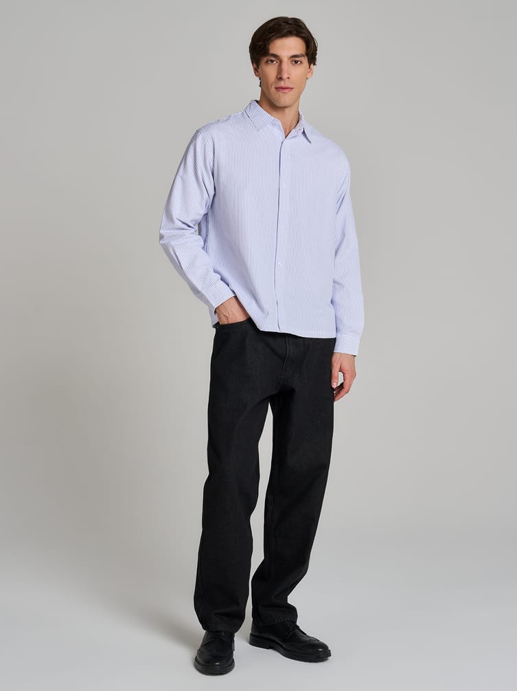 Классическая рубашка в полоску