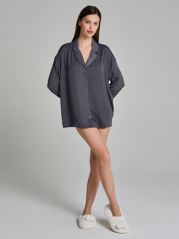 Платье-рубашка для дома