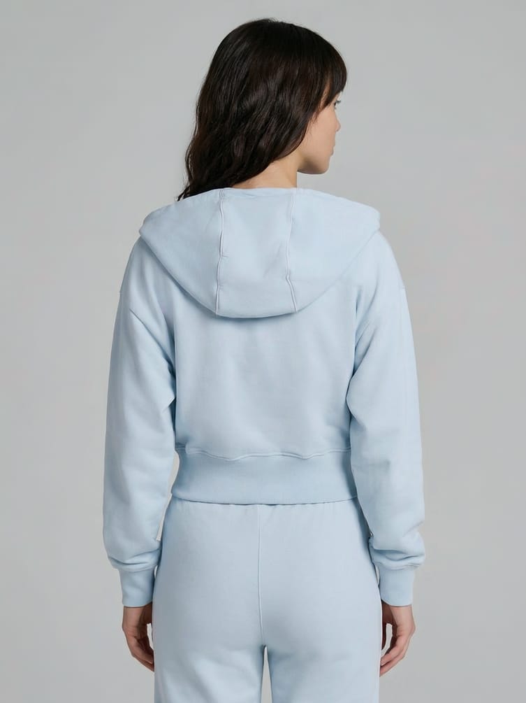 Укороченная толстовка с капюшоном