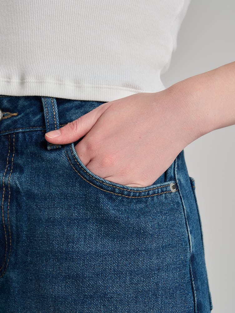 Джинсы Balloon зауженные с вареным эффектом