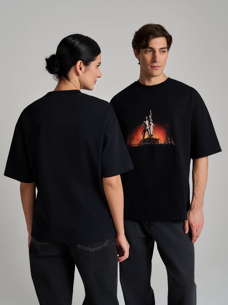 Футболка оверсайз с принтом Мосфильм