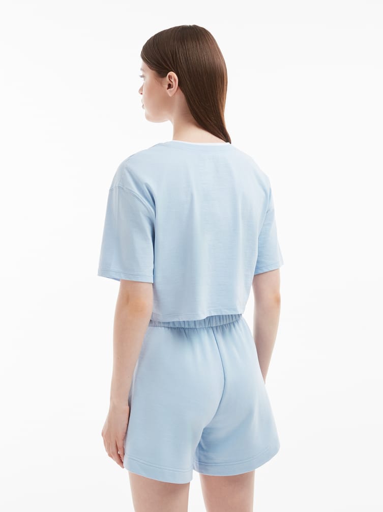 Короткая футболка оверсайз Color Basic