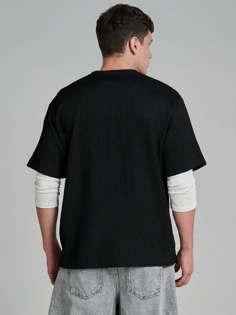 Футболка летняя из жатой ткани